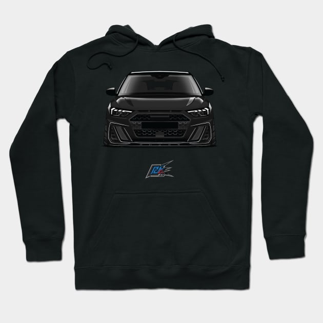 audi a1 black Hoodie by naquash